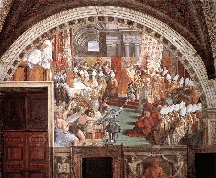 RAFFAELLO Sanzio The Coronation of Charlemagne France oil painting art